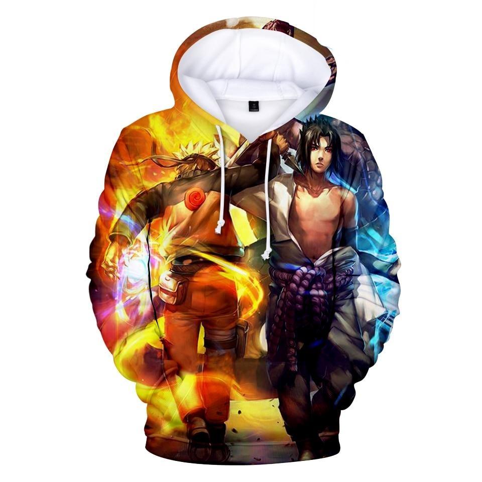 Kapuzen-Sweatshirt für Herren mit Anime-Print