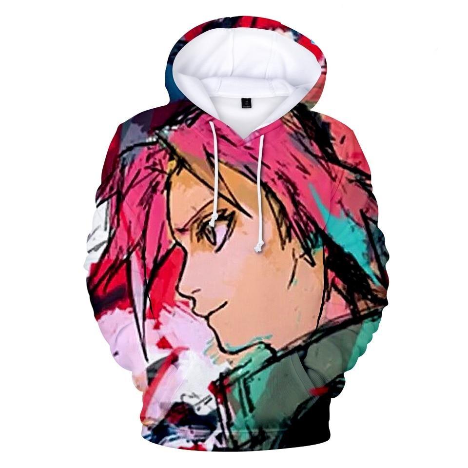 Kapuzen-Sweatshirt für Herren mit Anime-Print