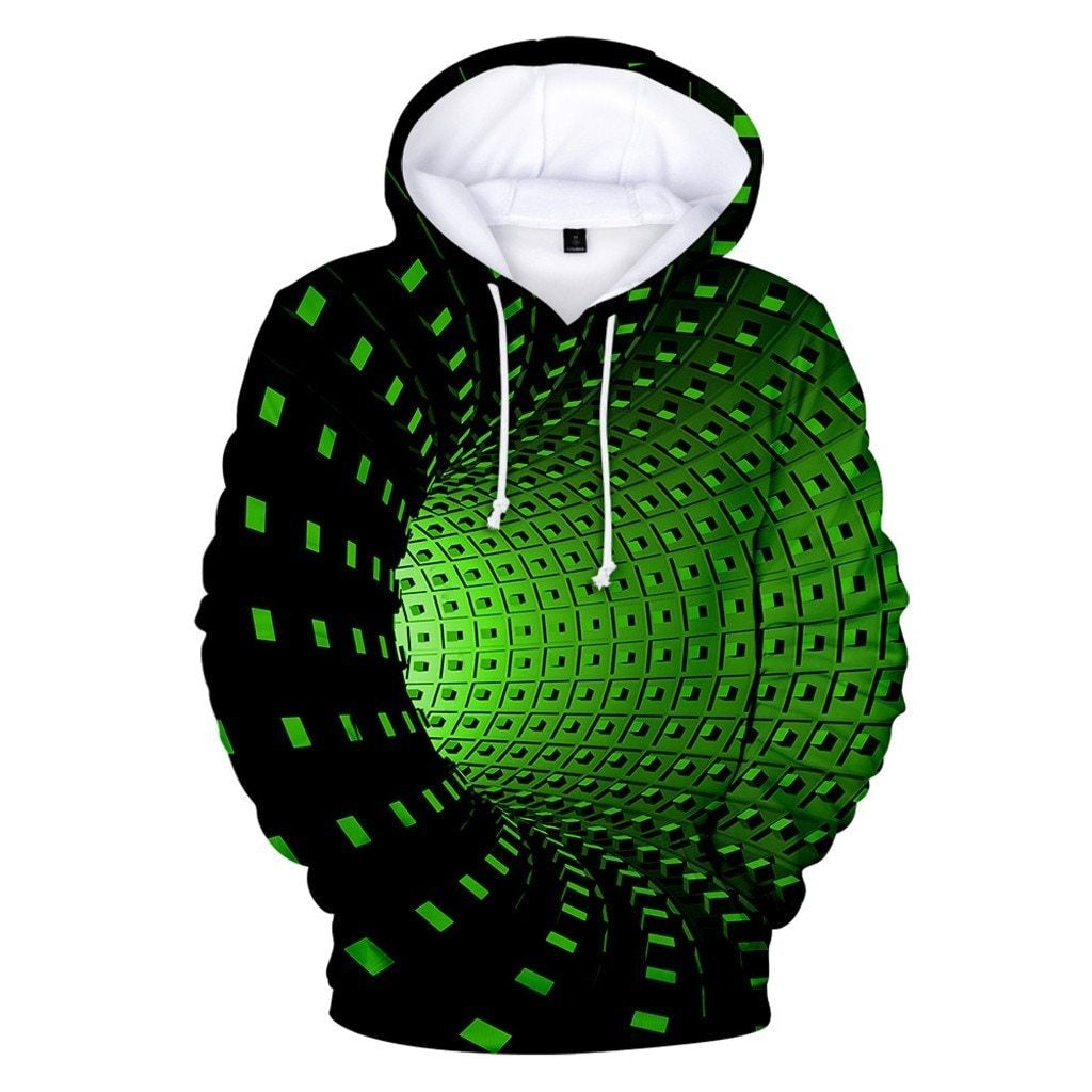 Herren-Kapuzenpullover mit 3D-Druck