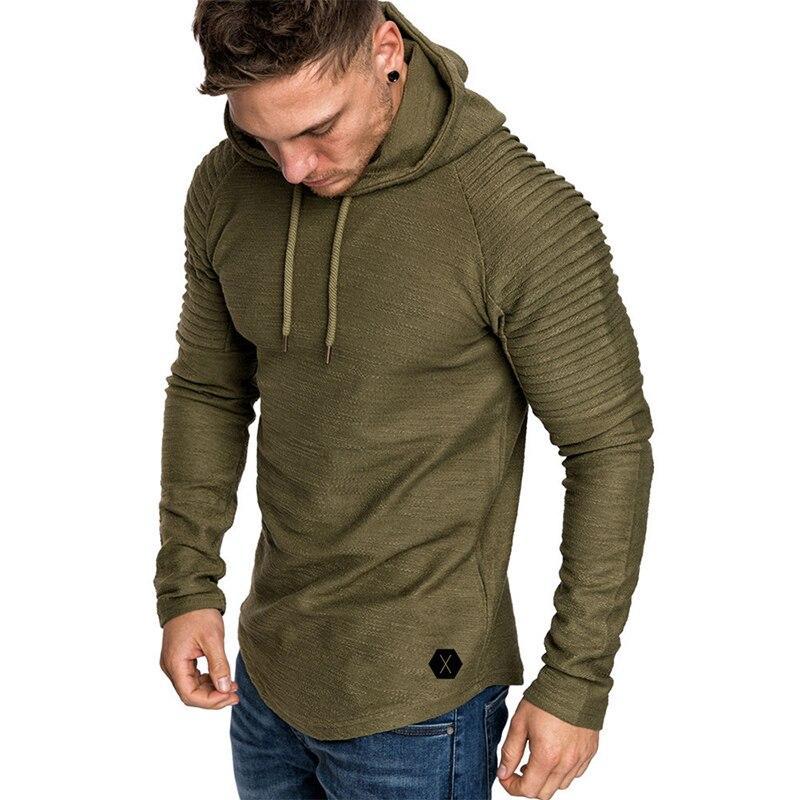 Herren-Kapuzenpullover mit Rüschen