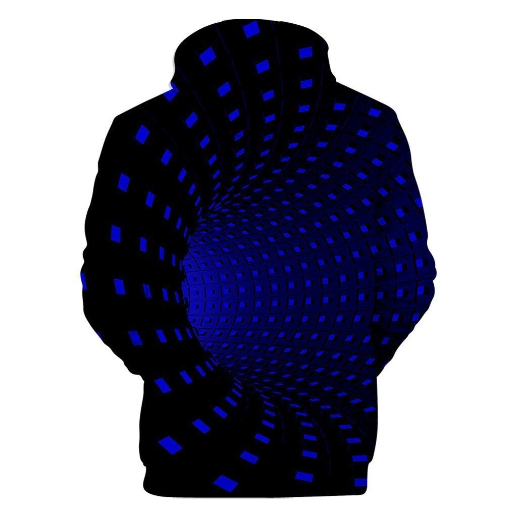 Herren-Kapuzenpullover mit 3D-Druck