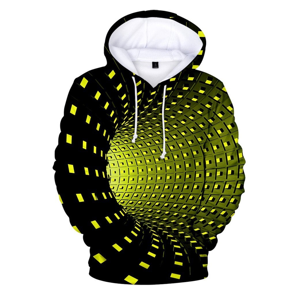 Herren-Kapuzenpullover mit 3D-Druck