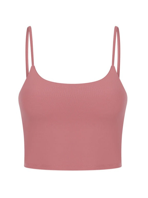 Yoga Crop Top Pfirsichrosa – Perfekt für Herbst & Winter