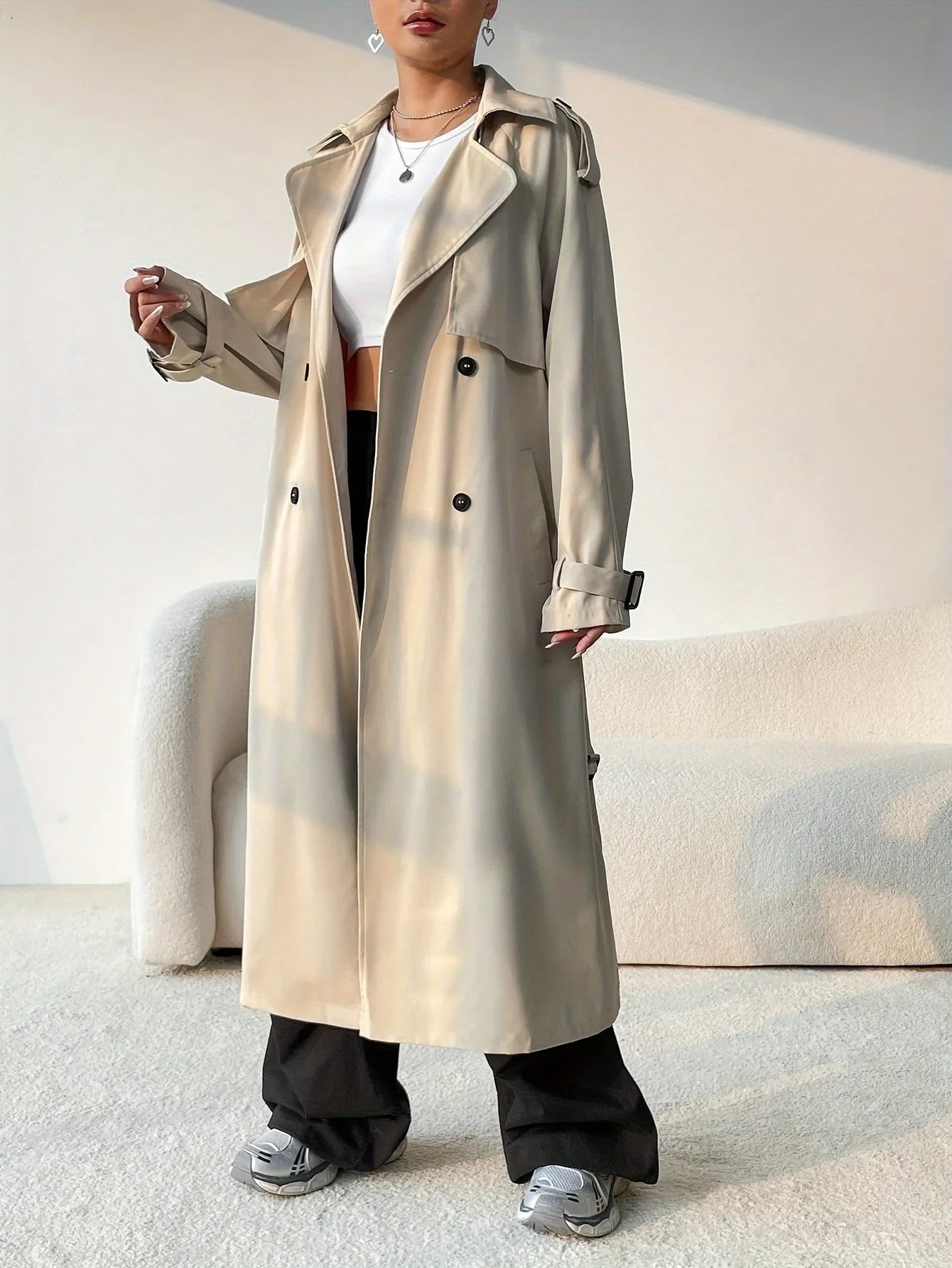 Edra - Bequemer Winter-Trenchcoat für Damen