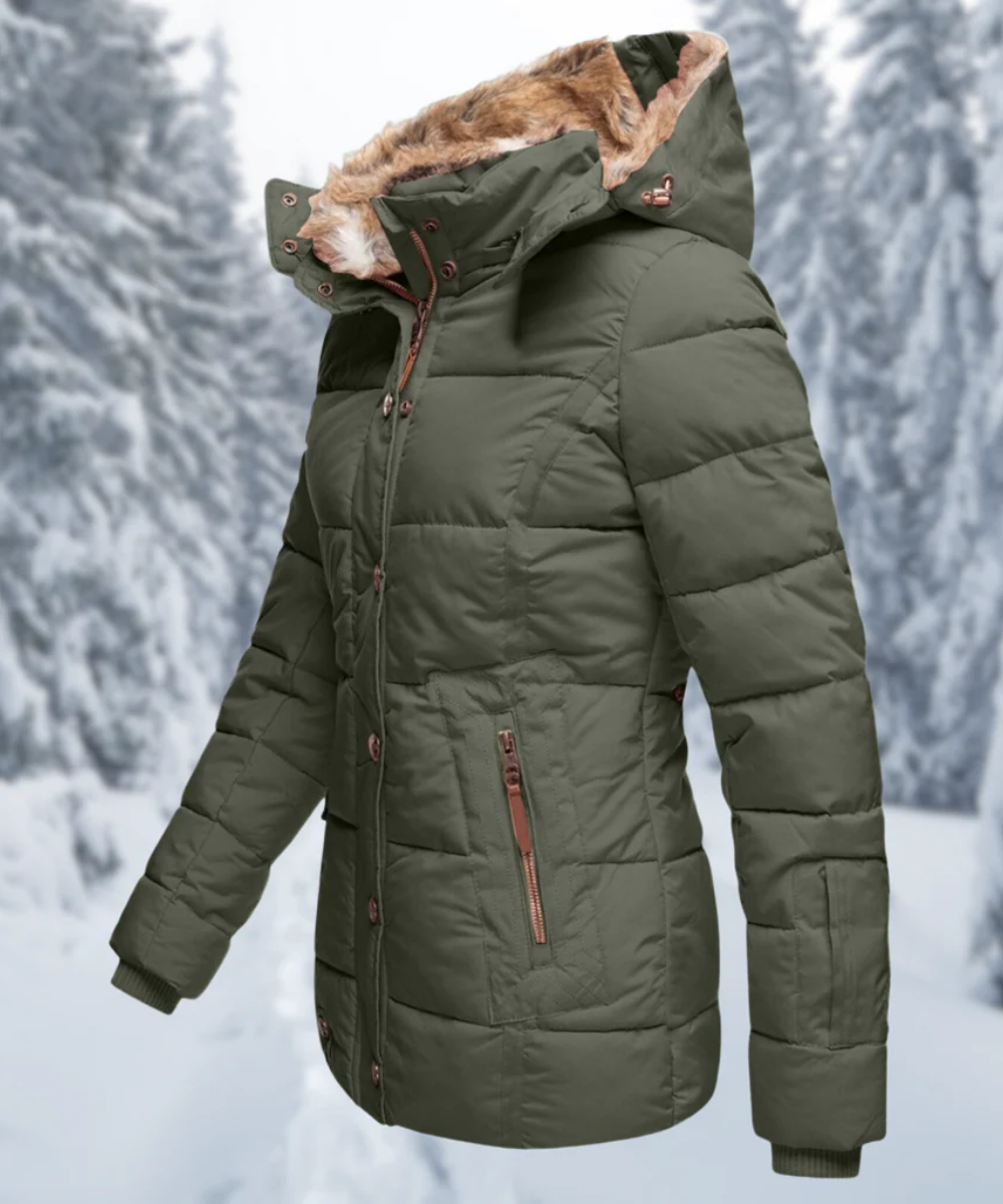 Yara | Damen Lange Winterjacke | Daunenjacke