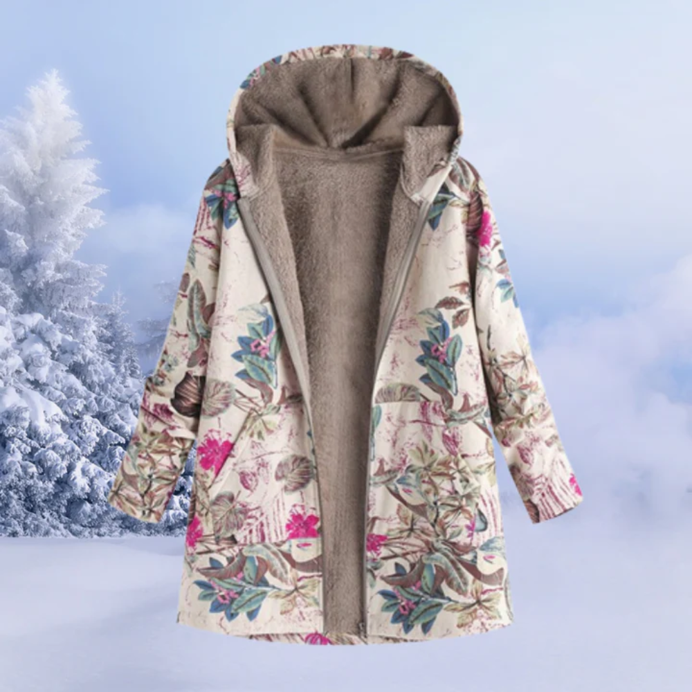 Helga | Damen Warme Winterjacke | Kapuze Mantel