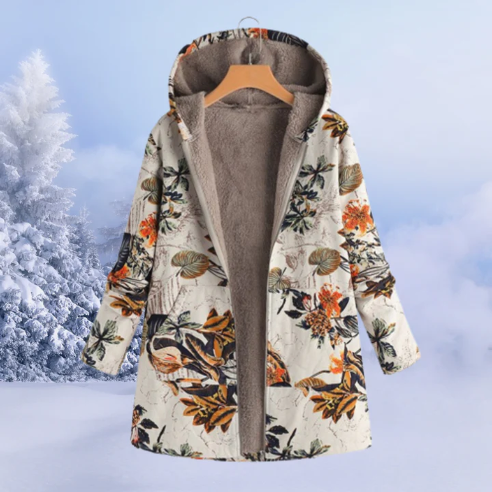 Helga | Damen Warme Winterjacke | Kapuze Mantel