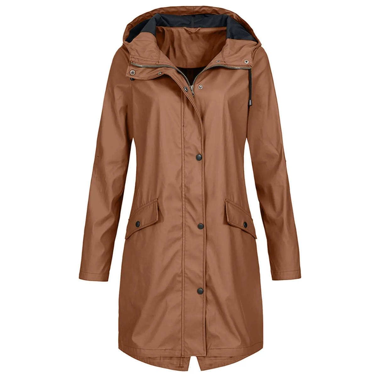 Layla | Damen Lange Regenjacke | Wasserdichte