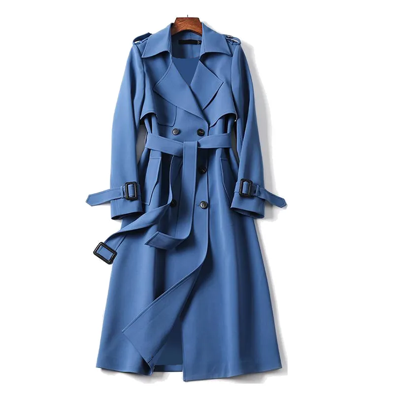 Vanessa | Damen Lange Trenchcoat | Mantel