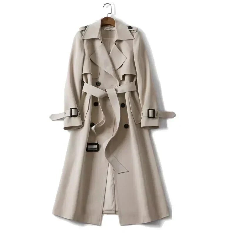 Vanessa | Damen Lange Trenchcoat | Mantel