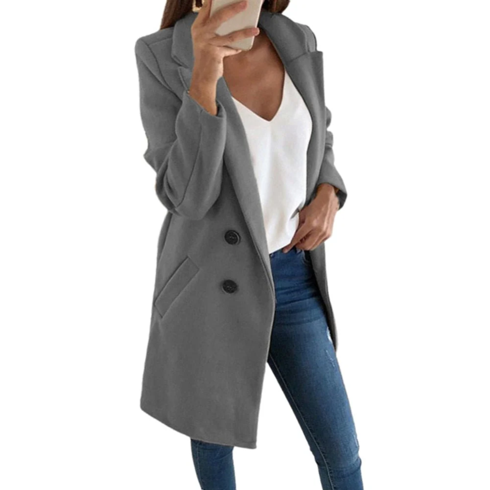 Jette | Damen Elegant Trenchcoat | Lange Mantel