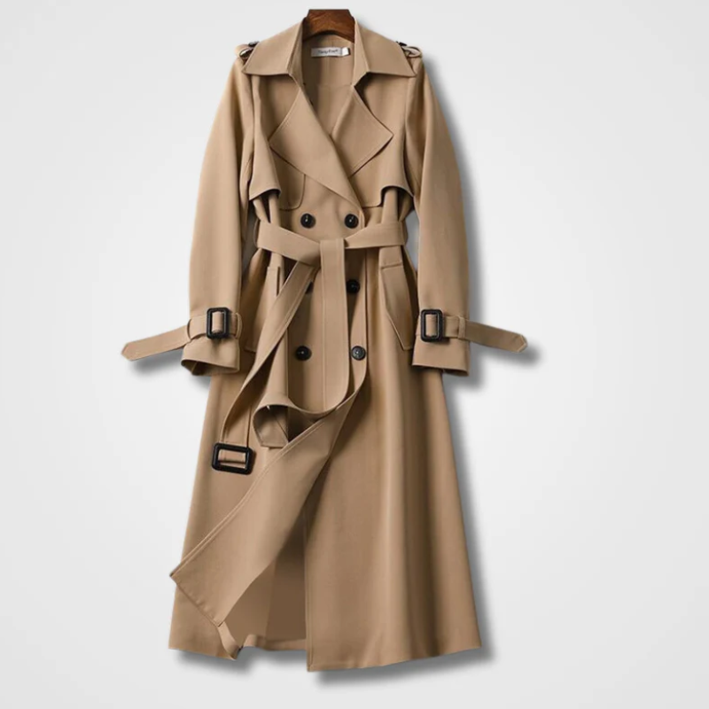 Vanessa | Damen Lange Trenchcoat | Mantel