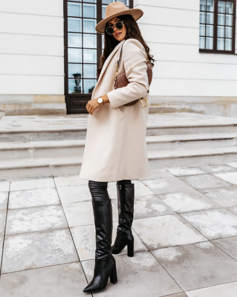 Amra | Damen Lange Trenchcoat | Winter