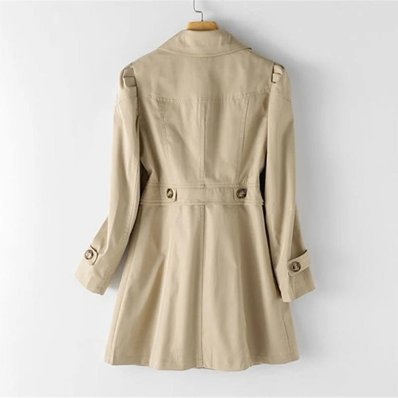 Lisa | Damen Warme Trenchcoat | Wasserdichte