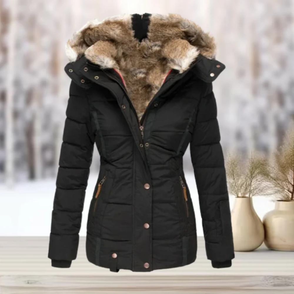 Zita | Damen Warme Winterjacke | Lange Mantel