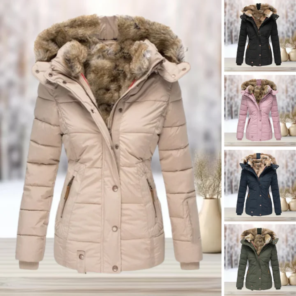 Zita | Damen Warme Winterjacke | Lange Mantel