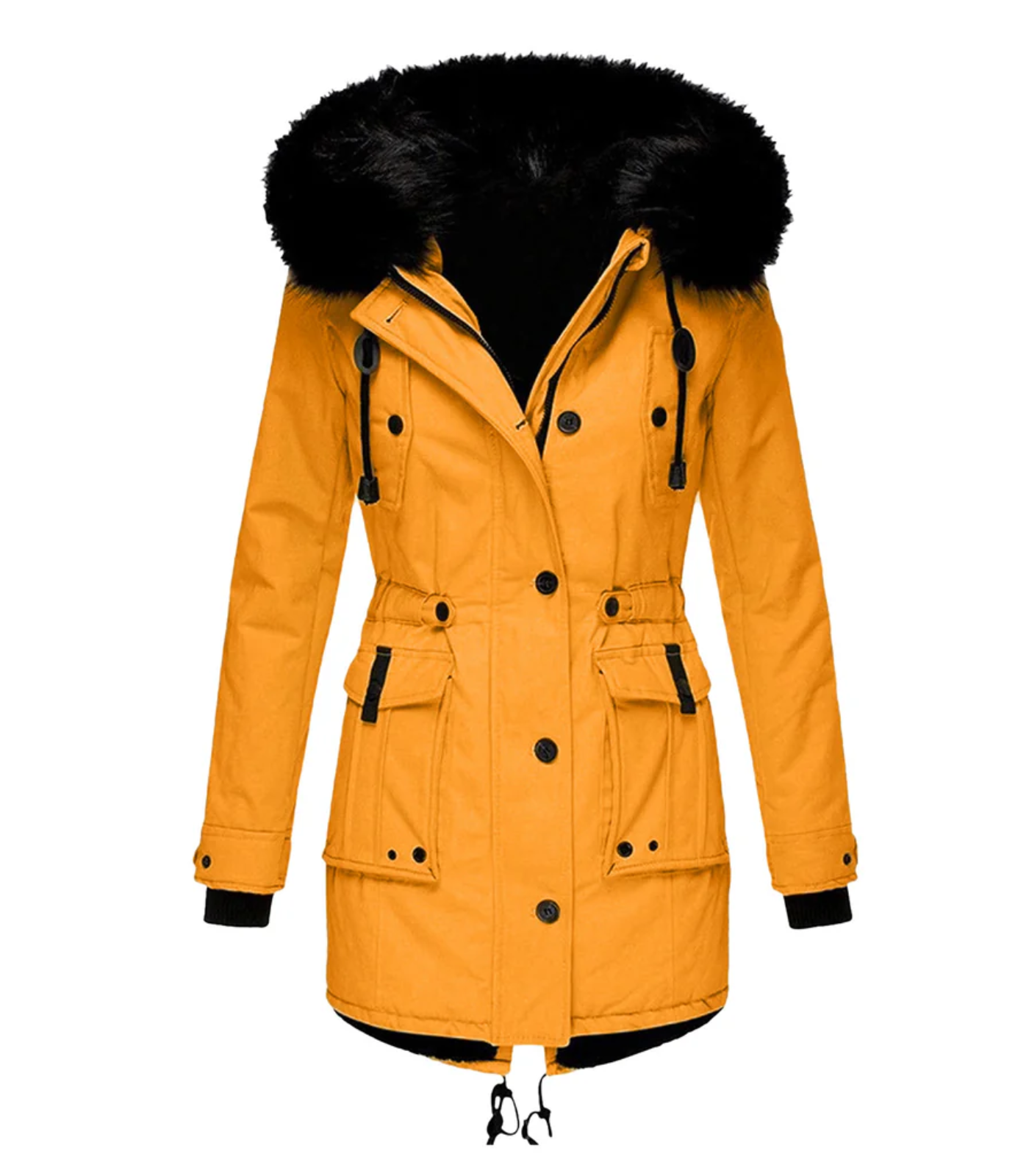 Kaja | Damen Warme Winterjacke | Lang