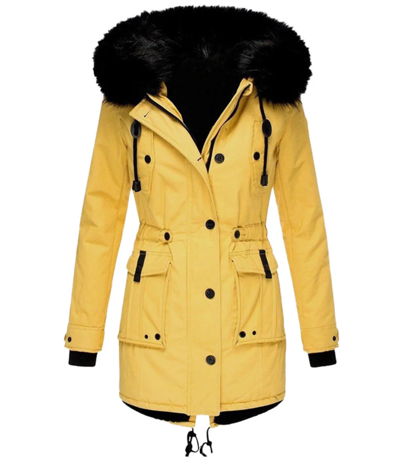 Kaja | Damen Warme Winterjacke | Lang