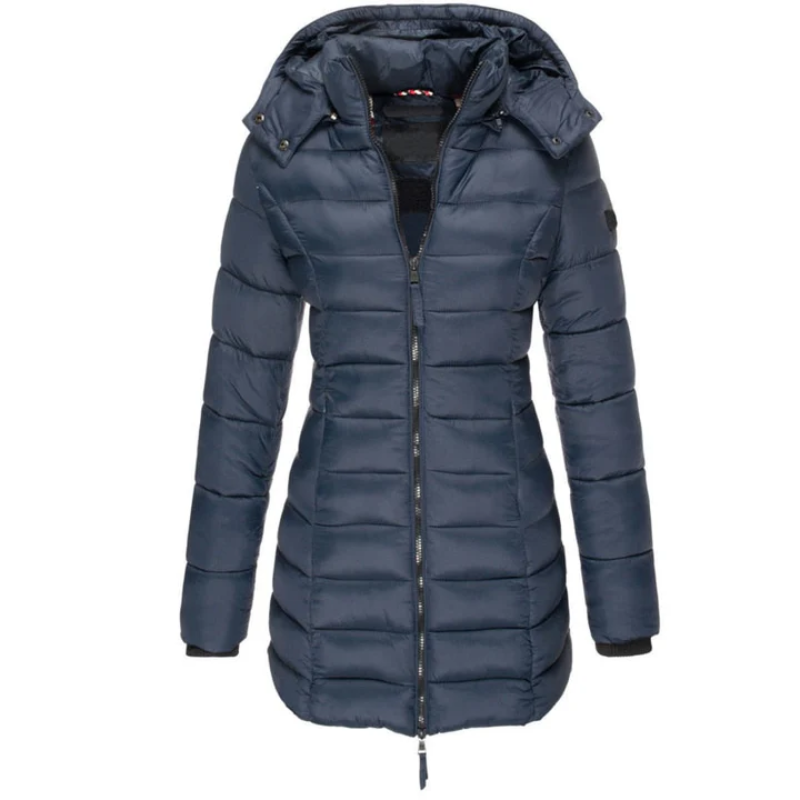 Wiebke | Damen Wasserdichte Steppjacke | Lange Mantel