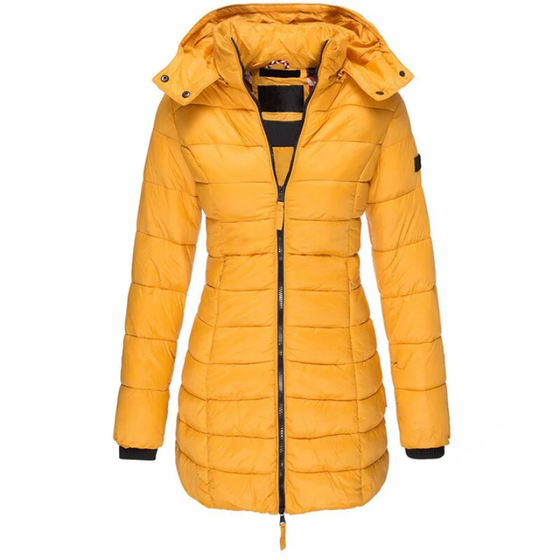 Wiebke | Damen Wasserdichte Steppjacke | Lange Mantel