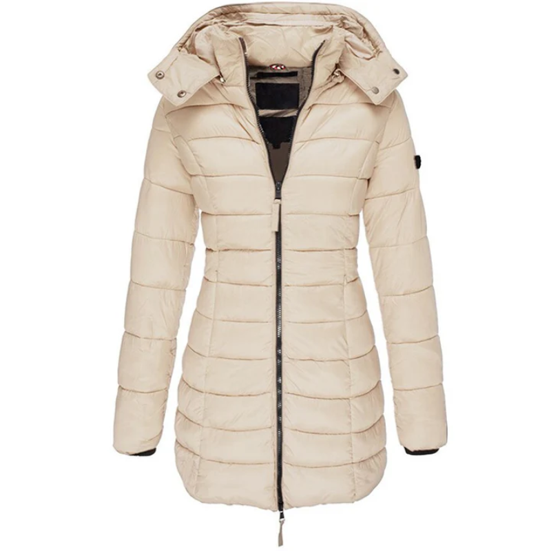 Wiebke | Damen Wasserdichte Steppjacke | Lange Mantel