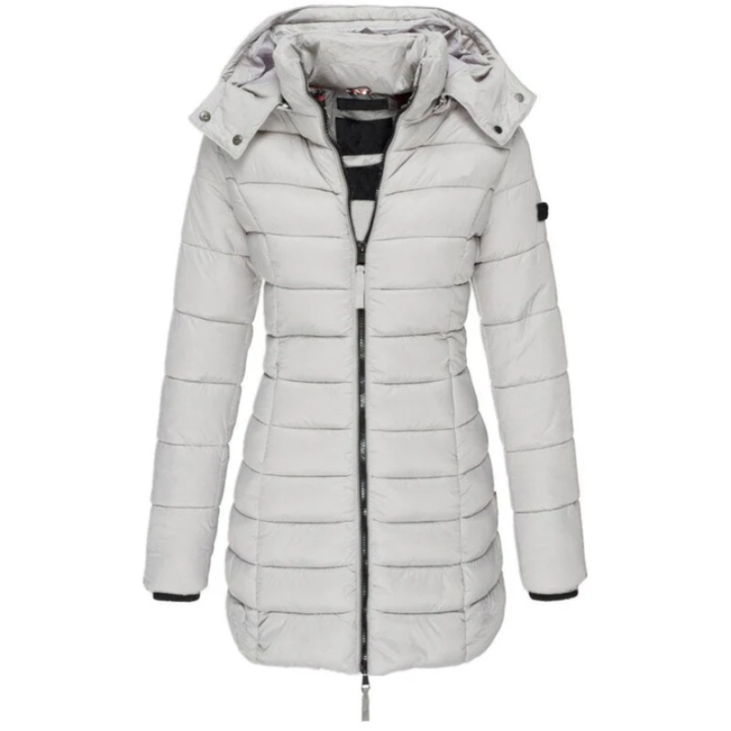 Wiebke | Damen Wasserdichte Steppjacke | Lange Mantel