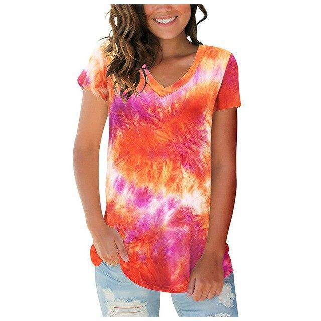 Batik-T-Shirt für Damen