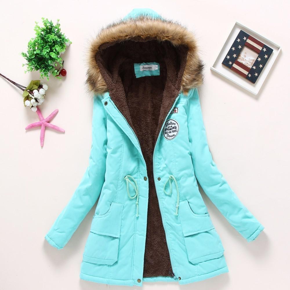 Damen-Parka mit Fell