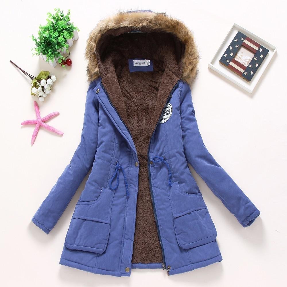 Damen-Parka mit Fell