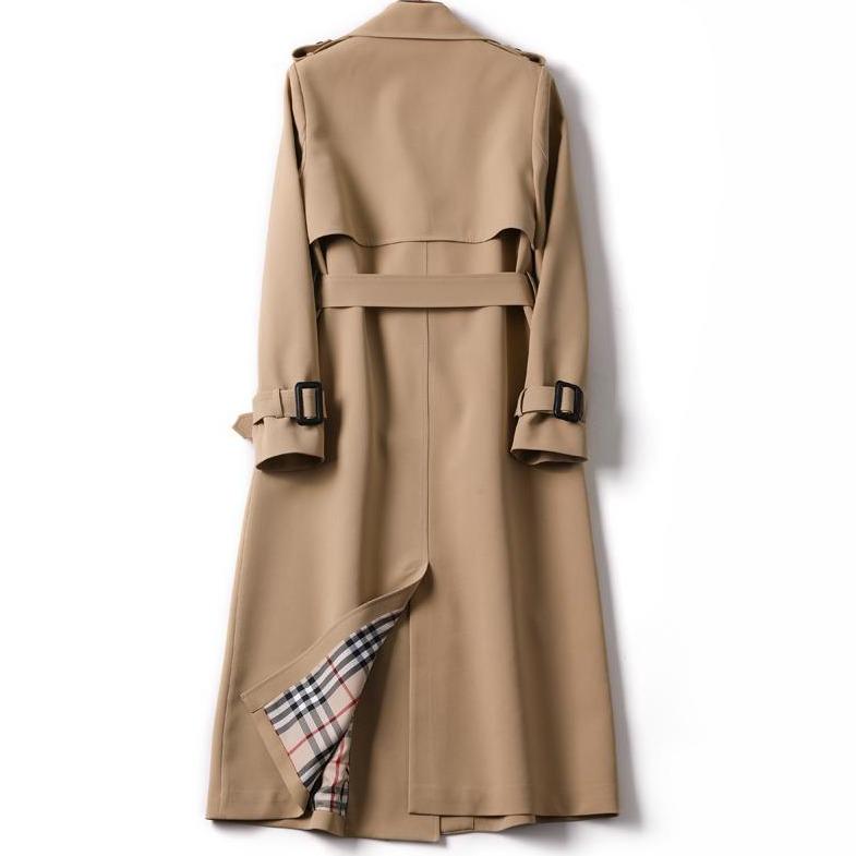 Einfarbiger Trenchcoat für Damen