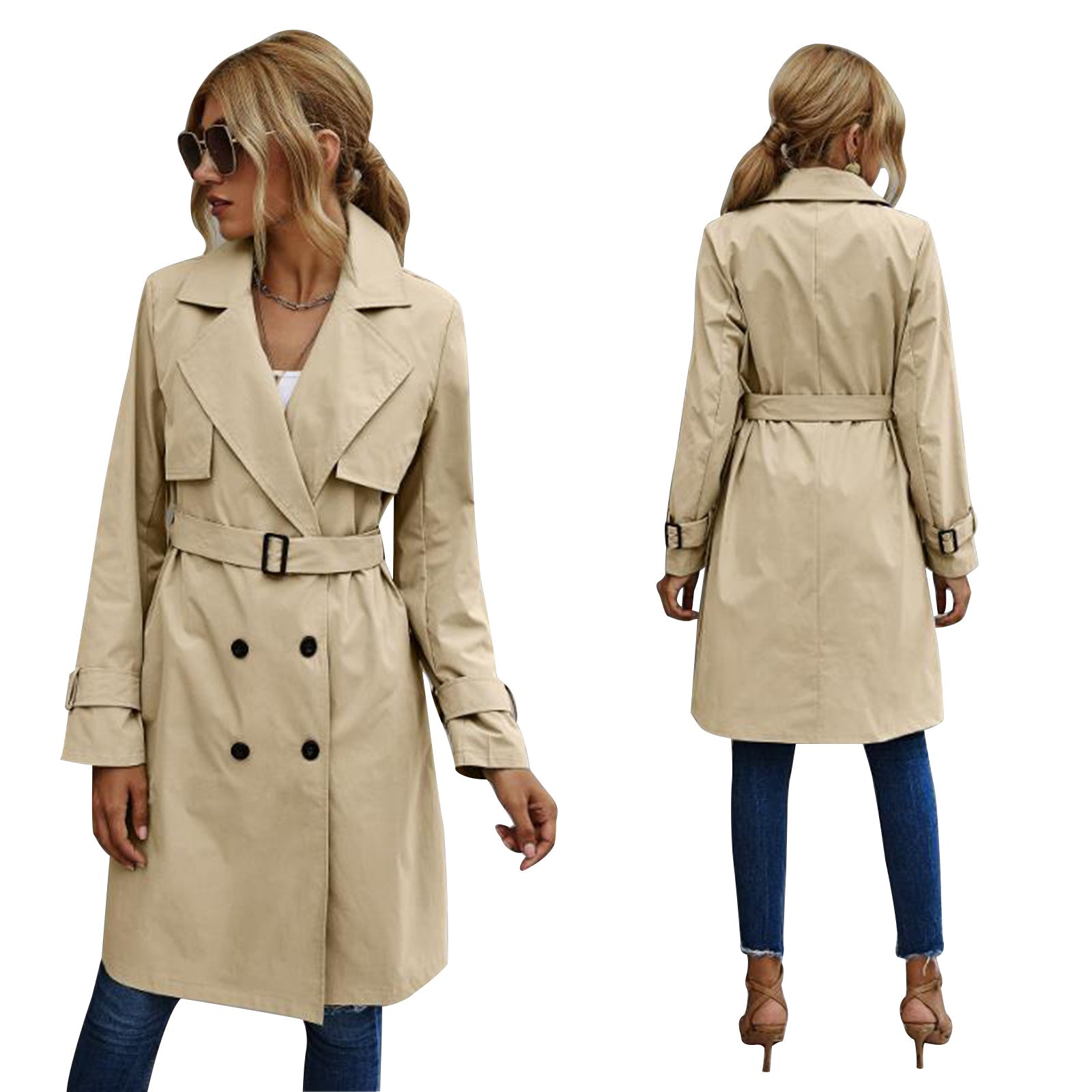 Doppelreihiger Trenchcoat: Eleganz für Herbst und Winter