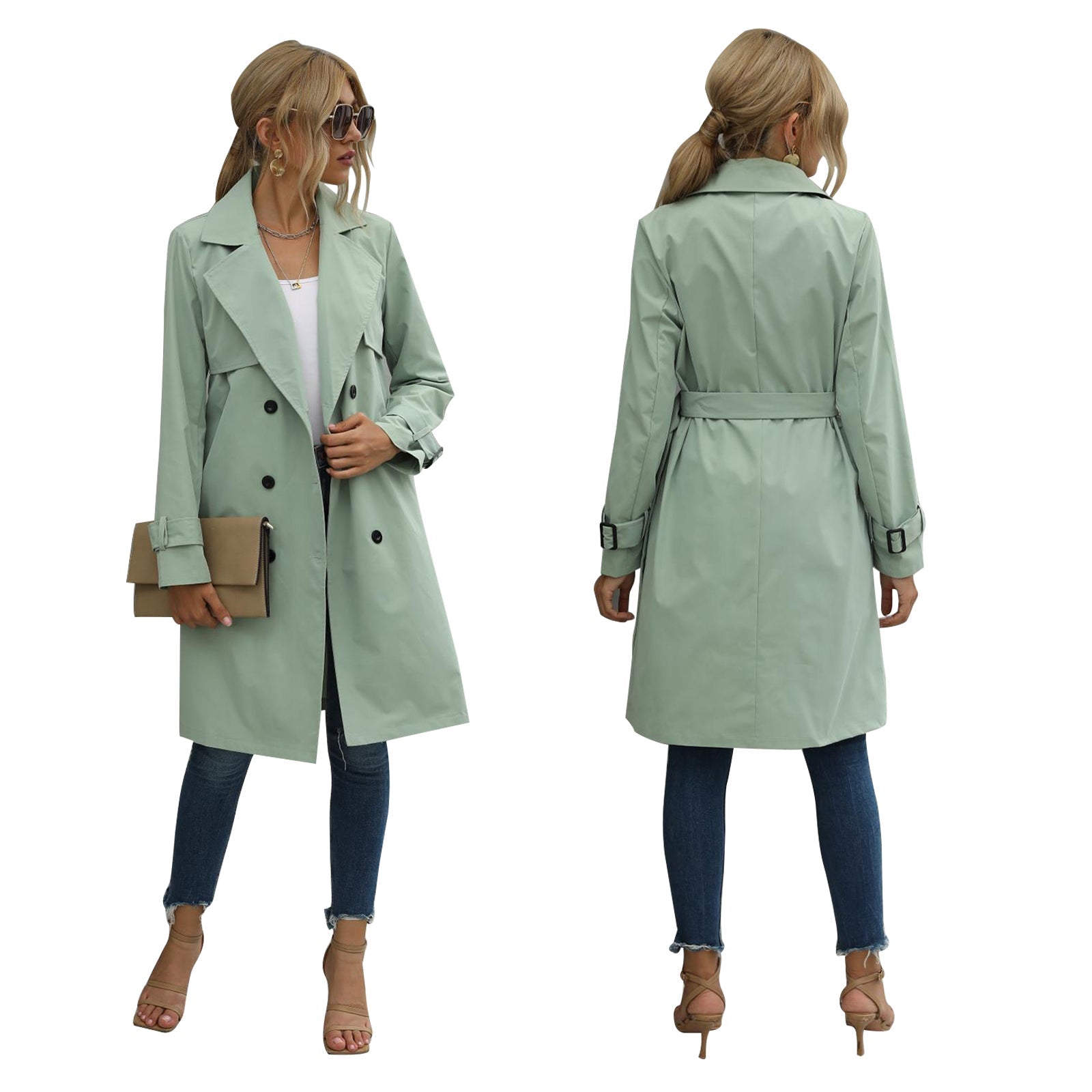 Doppelreihiger Trenchcoat: Eleganz für Herbst und Winter