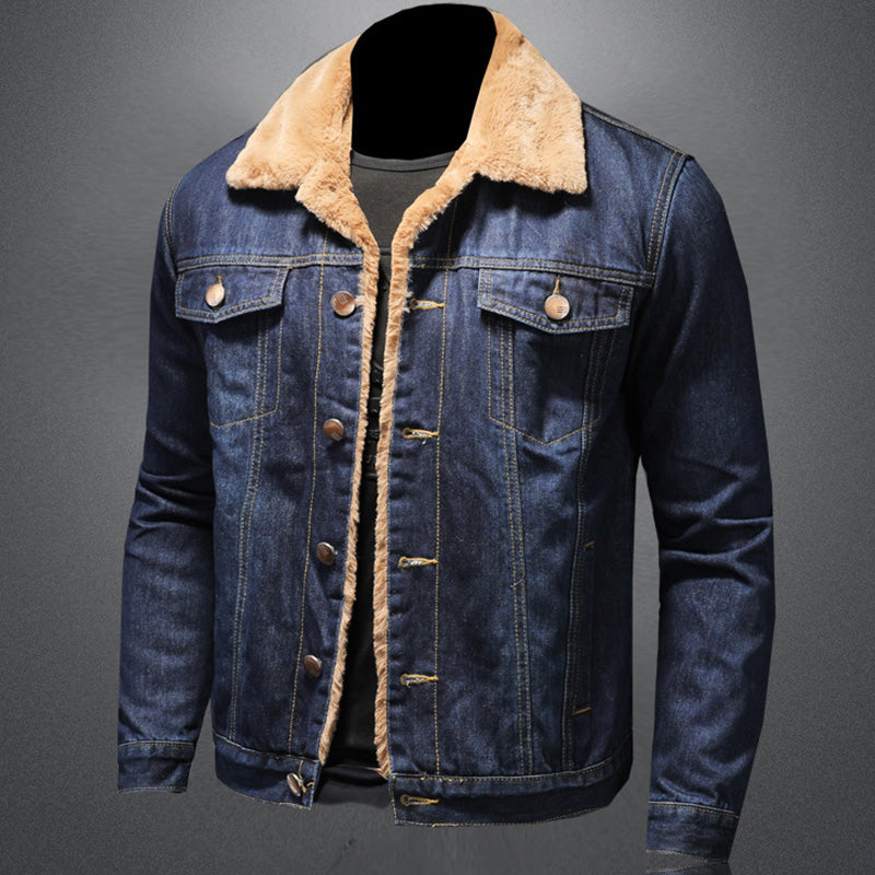 Winston | Gefütterte Herren Jeansjacke | Blau