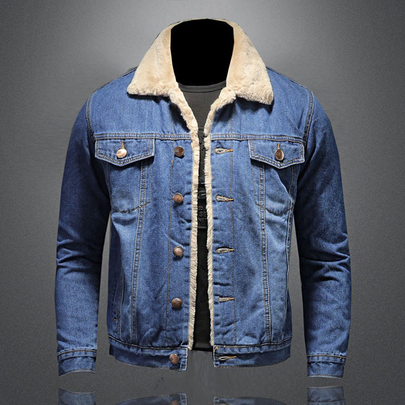 Winston | Gefütterte Herren Jeansjacke | Blau