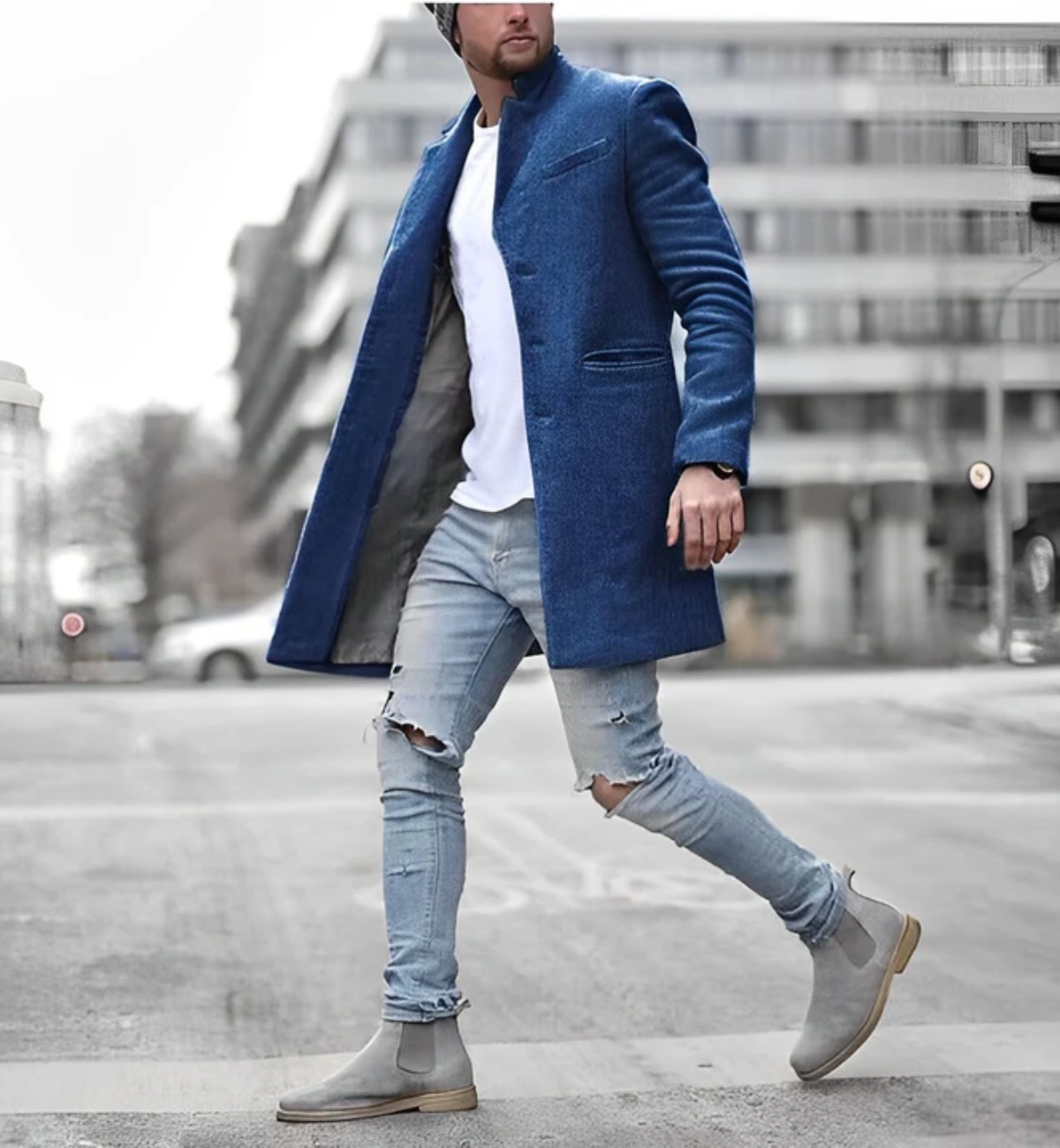 Carlo | Herren Elegant Trenchcoat | Wintermantel