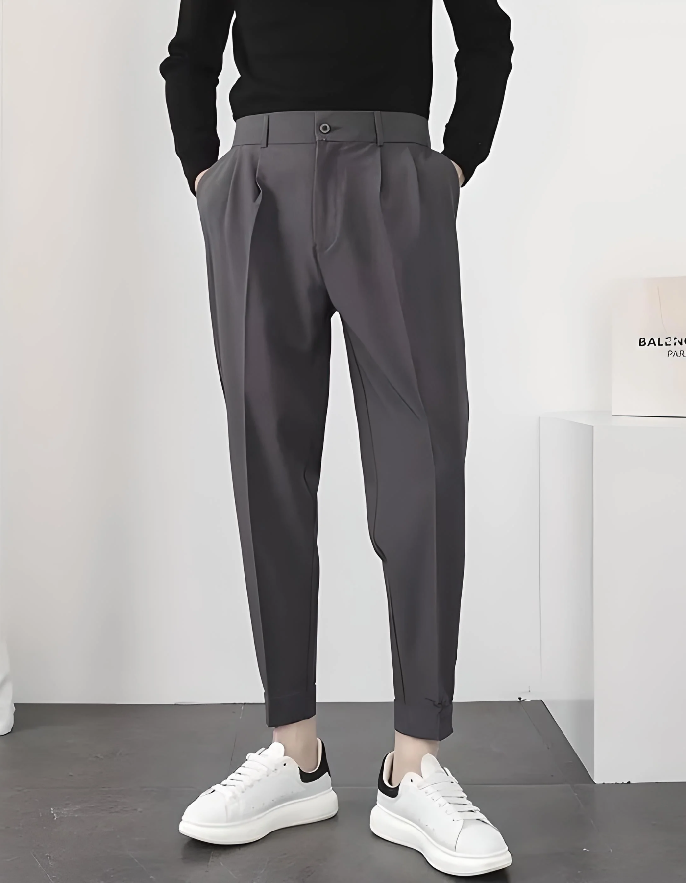 Aiden | Herren High-Waist Hose | Bequeme