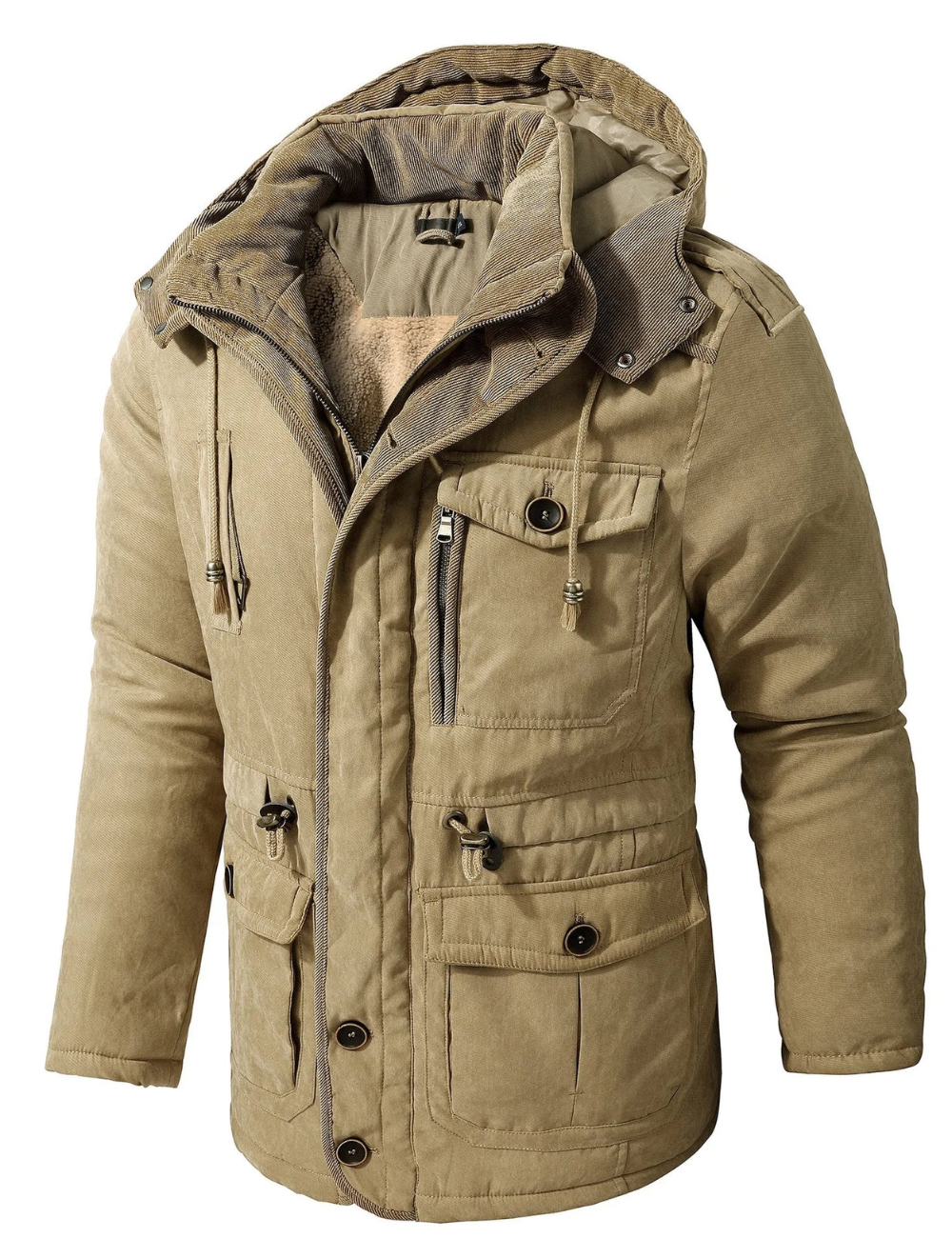 Kilian | Herren Winterjacke mit Kapuze | Wasserdichte Mantel