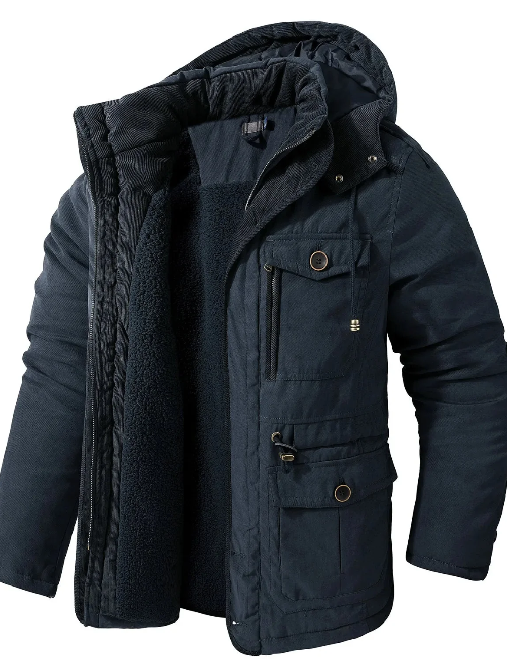 Kilian | Herren Winterjacke mit Kapuze | Wasserdichte Mantel