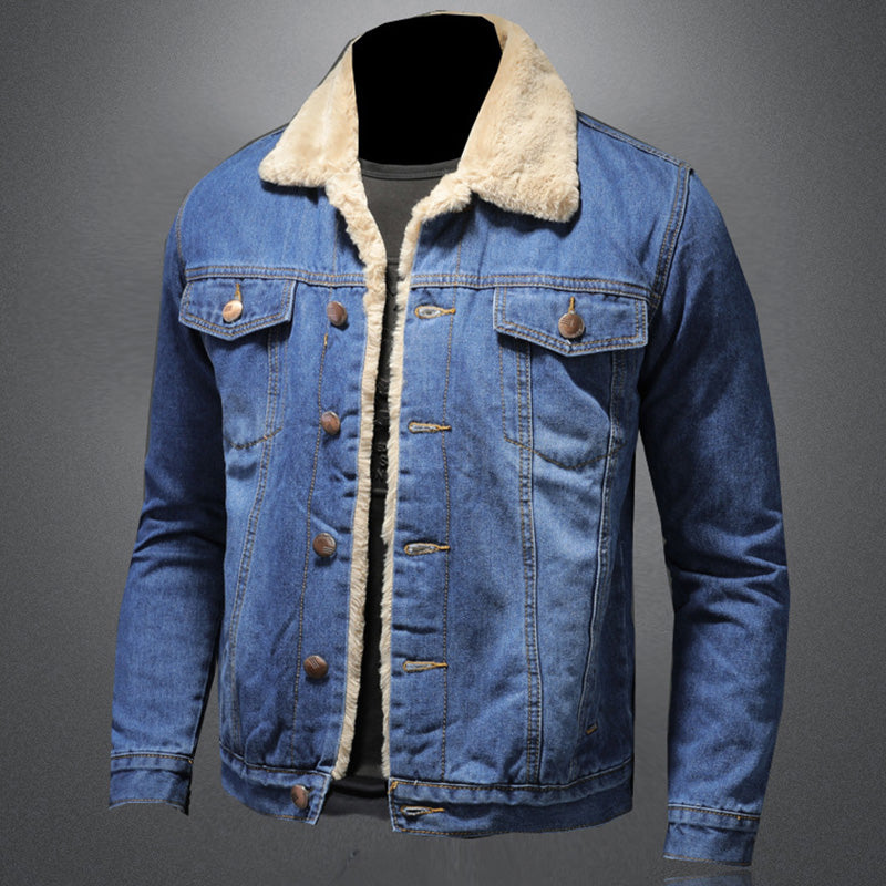 Winston | Gefütterte Herren Jeansjacke | Blau