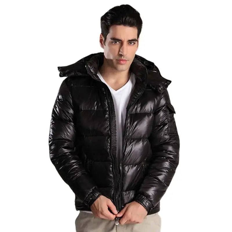 Maverick | Daunenjacke Herren | Steppjacke mit Kapuze