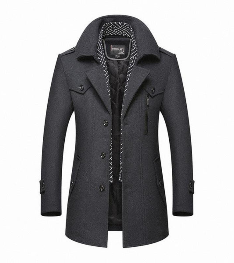 Severin | Herren Warme Trenchcoat | Wintermantel