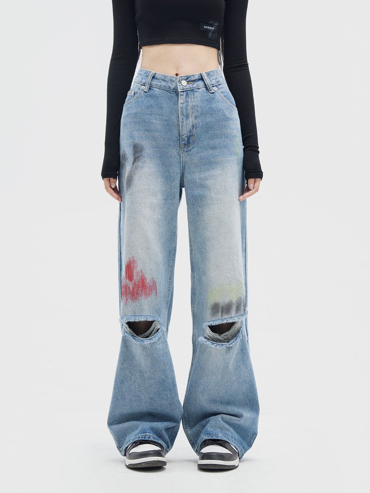 Melina - Bequem  Street Art Jeans