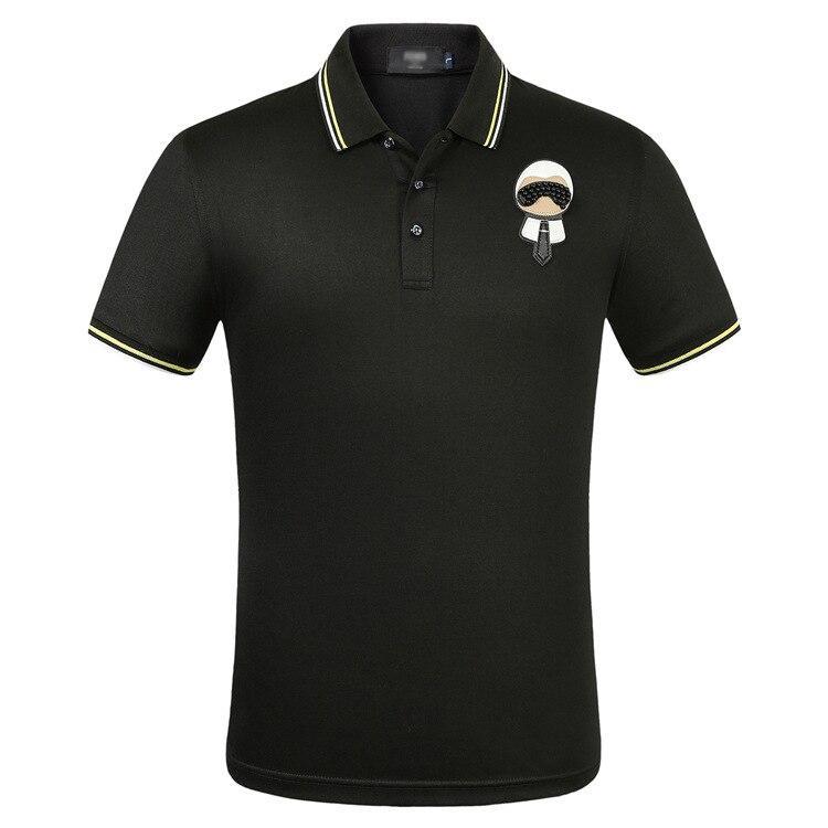 Herren-Poloshirt mit Aufnäher