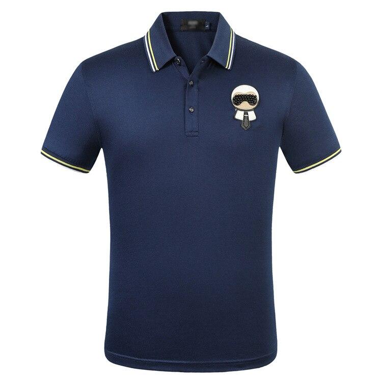 Herren-Poloshirt mit Aufnäher