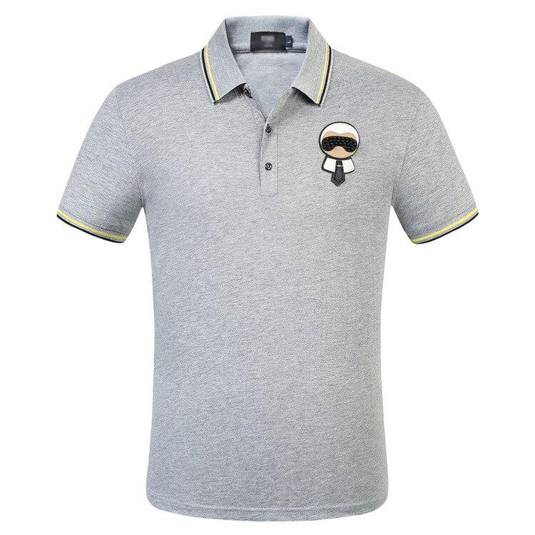 Herren-Poloshirt mit Aufnäher