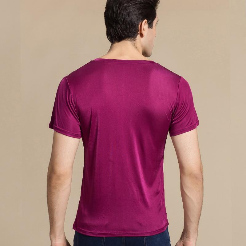 Slim Fit Herren-T-Shirt mit V-Ausschnitt