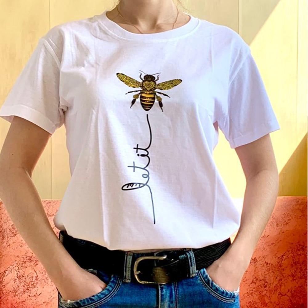 Damen T-Shirt mit Bienenmotiv