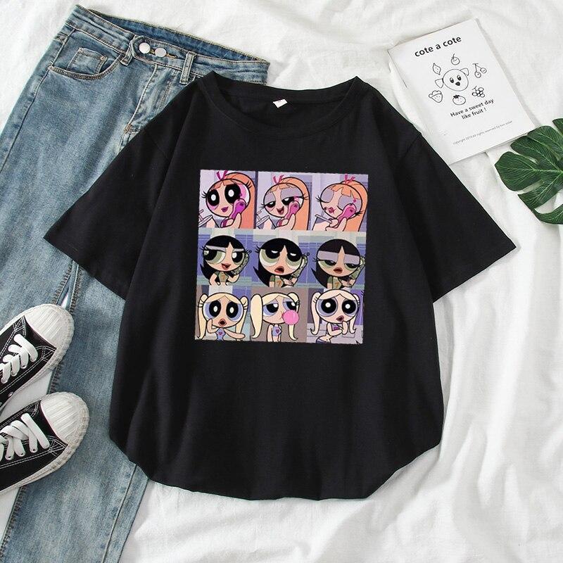 Damen-T-Shirt mit Power-Puff-Girls