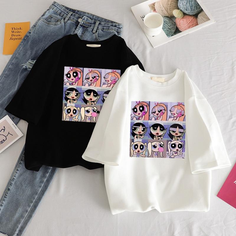 Damen-T-Shirt mit Power-Puff-Girls