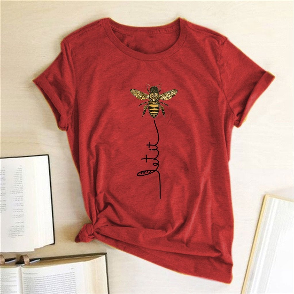 Damen T-Shirt mit Bienenmotiv